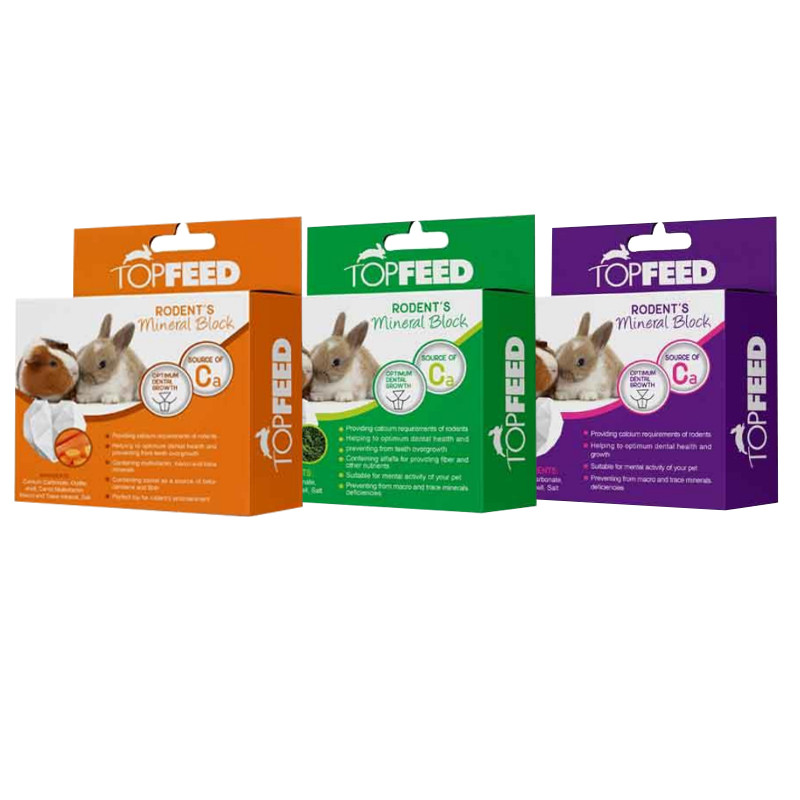 بلوک معدنی جوندگان تاپ فید مدل MIX وزن 100 گرم بسته 3 عددی