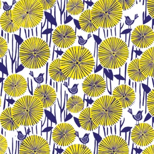 کاغذ کادو مریخ مدل پارچه ای Yellow  flower 087