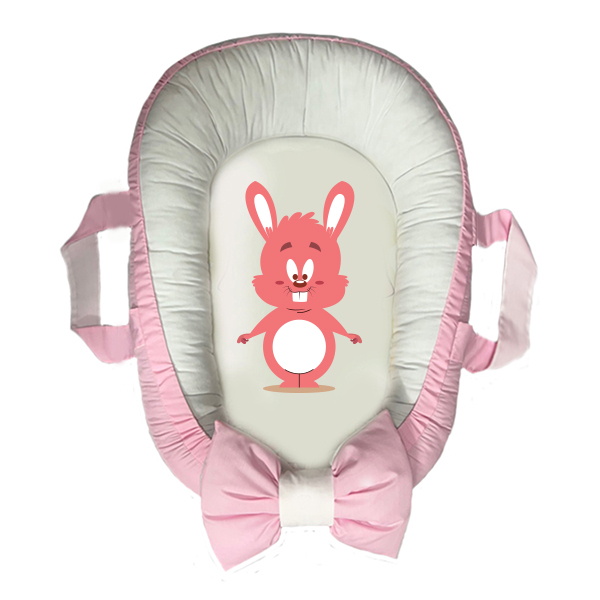 سرویس خواب سه تکه نوزاد مدل گارد محافظ دار طرح فانتزی خرگوش کد 0011