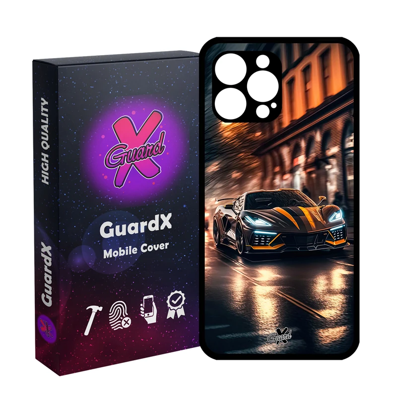 کاور گارد ایکس طرح ماشین مدل Glass10624 مناسب برای گوشی موبایل اپل iPhone 12 Pro