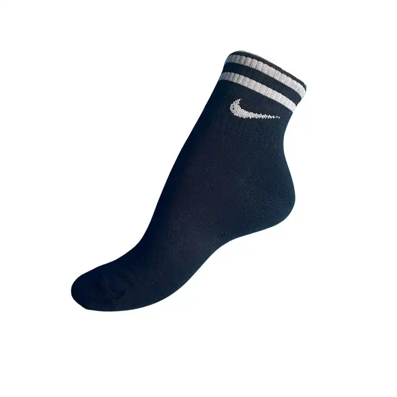 جوراب ورزشی ساق کوتاه زنانه مدل دوخط نیم ساق کش انگلیسی مجموعه 6 عددی