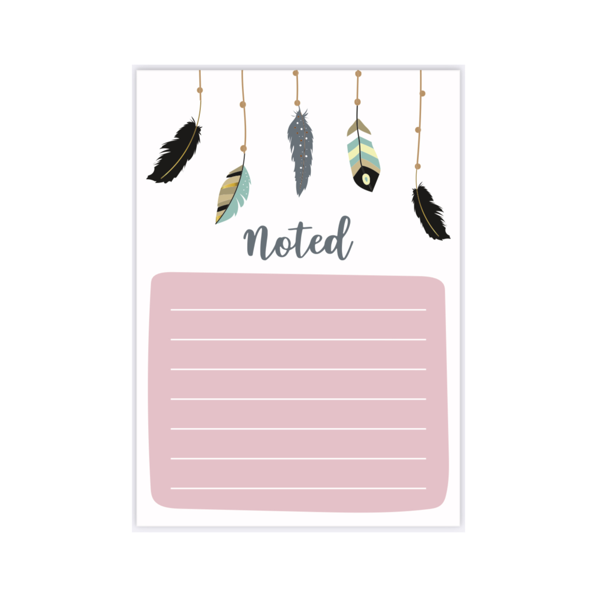 کاغذ یادداشت طرح نوشته روزانه مدل پر