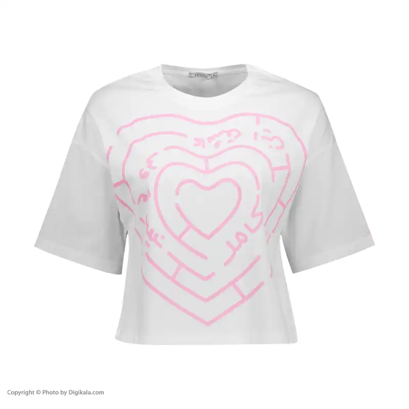 تی شرت آستین کوتاه زنانه ایزی دو مدل 218120801