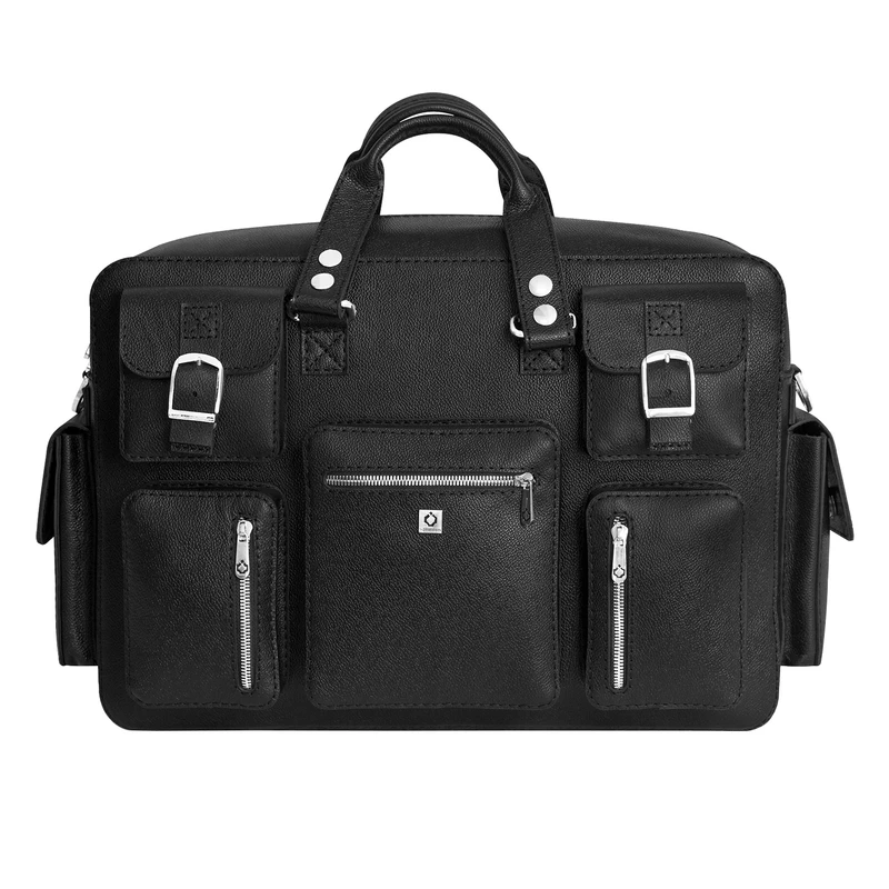 ساک مسافرتی مردانه چرم نیاوران مدل پابلو دستدوز فلوتر