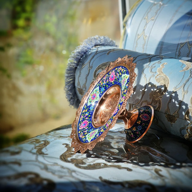 عکس شماره 4 : شیرینی خوری مسی مدل پرداز کد 26