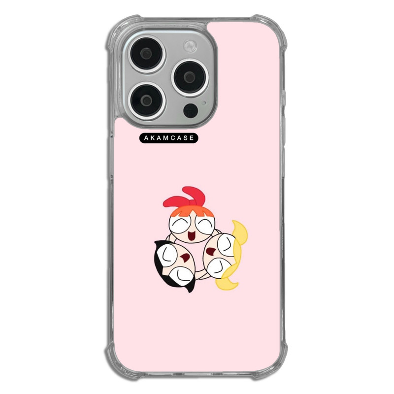 کاور آکام مدل AMCWTA15PRO-POWERPUFF GIRLS2 مناسب برای گوشی موبایل اپل iPhone 15 Pro