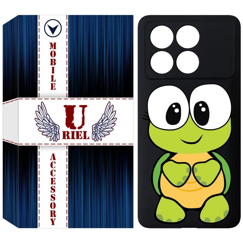 کاور یوریل مدل KSH کد 59 طرح لاکپشت مناسب برای گوشی موبایل شیائومی Poco X6 Pro