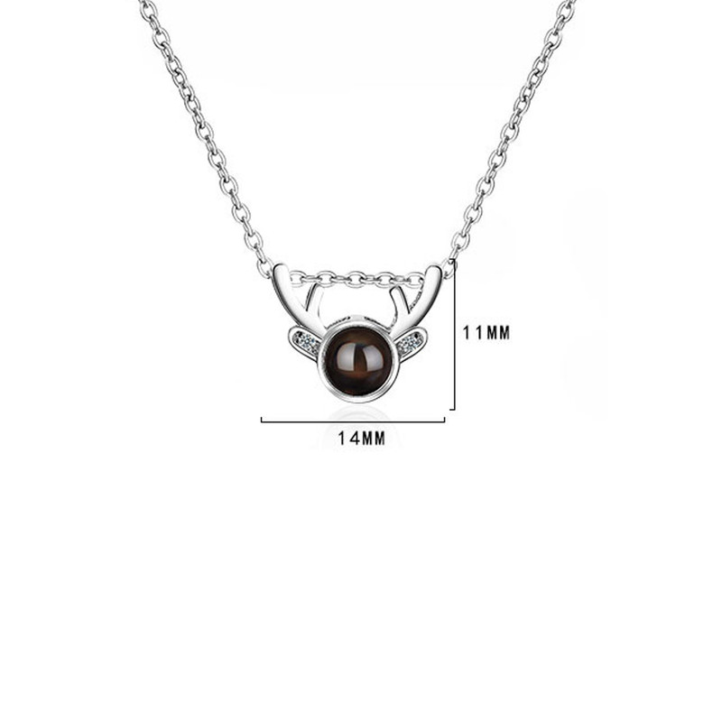 گردنبند زنانه مدل دوستت دارم به صد زبان دنیا طرح گوزن گردنبند زنانه مدل دوستت دارم به صد زبان دنیا طرح گوزن