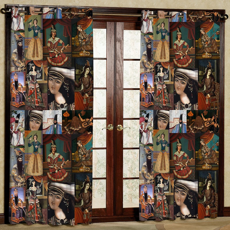 پرده مدل مخمل پانچی کد 4088k5 سایز 200x140 سانتی متر