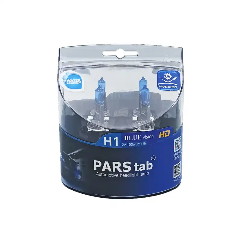 لامپ خودرو پارس تاب مدل H1 12V/100W بسته دو عددی