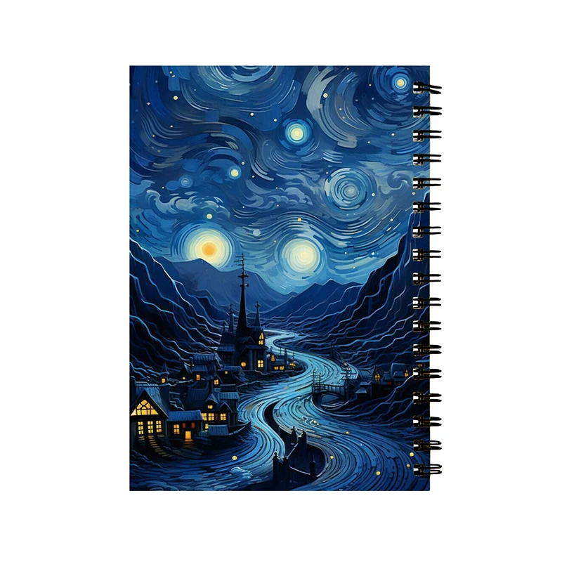 دفتر مشق 50 برگ طرح شب پرستاره کد 410