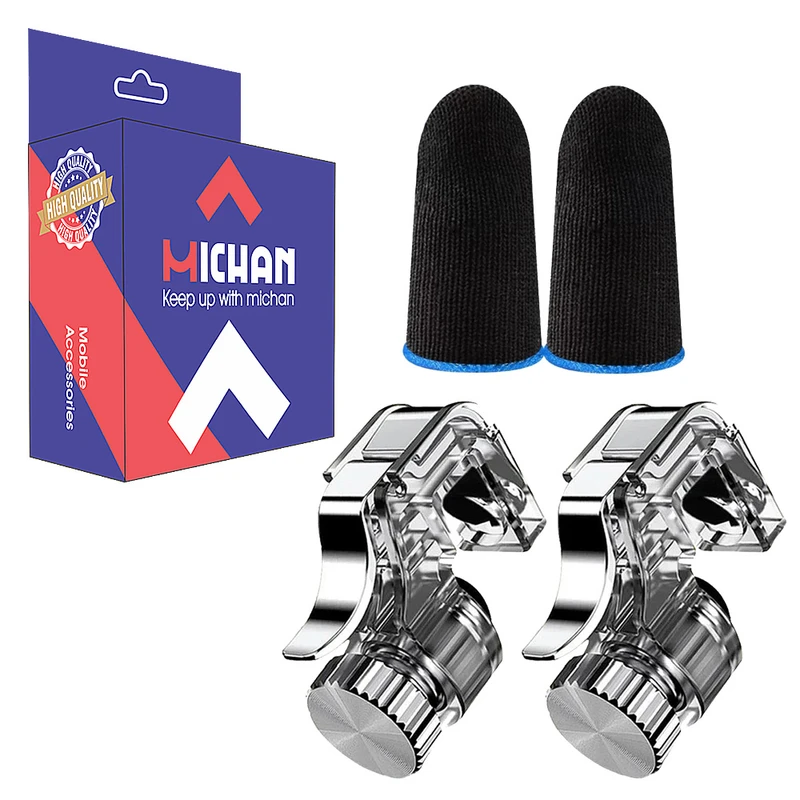 دسته بازی پابجی میچان مدل R11 به همراه آستین کنترل کننده انگشت