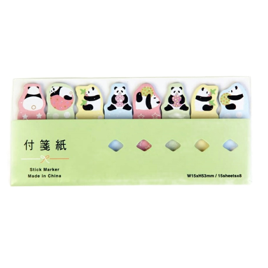 کاغذ یادداشت چسب دار طرح پاندا کد panda مجموعه 8عددی