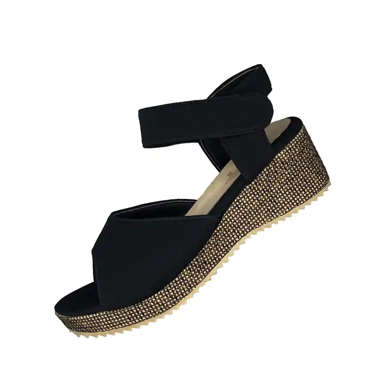 صندل زنانه مدل کمرندی زیره کنفی