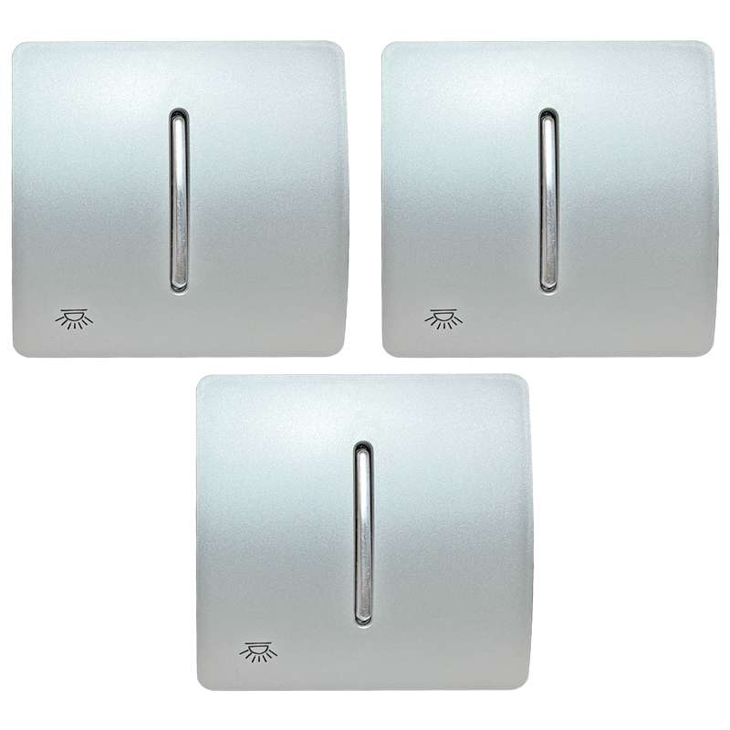 شاسی تایمر صنایع آسیا الکتریک مدل NGH-SLV بسته 3 عددی