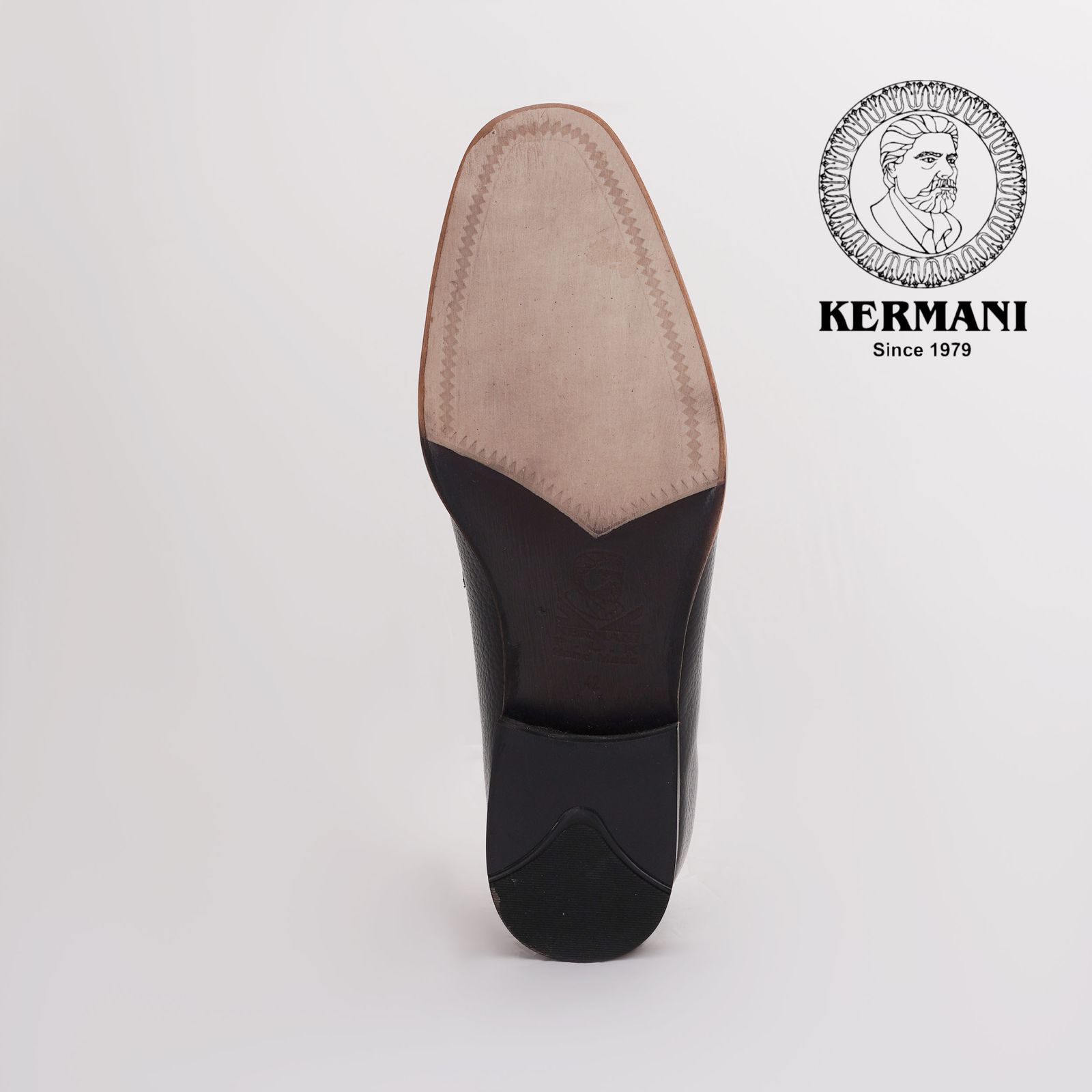 کفش مردانه کرمانی مدل چرم دستدوز طبیعی فلوتر کد 1064 رنگ مشکی -  - 4