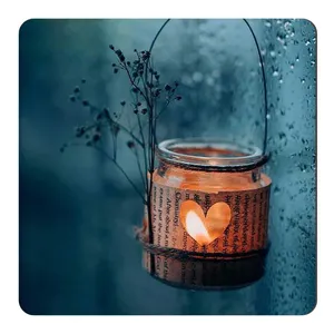 مگنت طرح شمع و شمعدان شیشه ایی کد wmg240