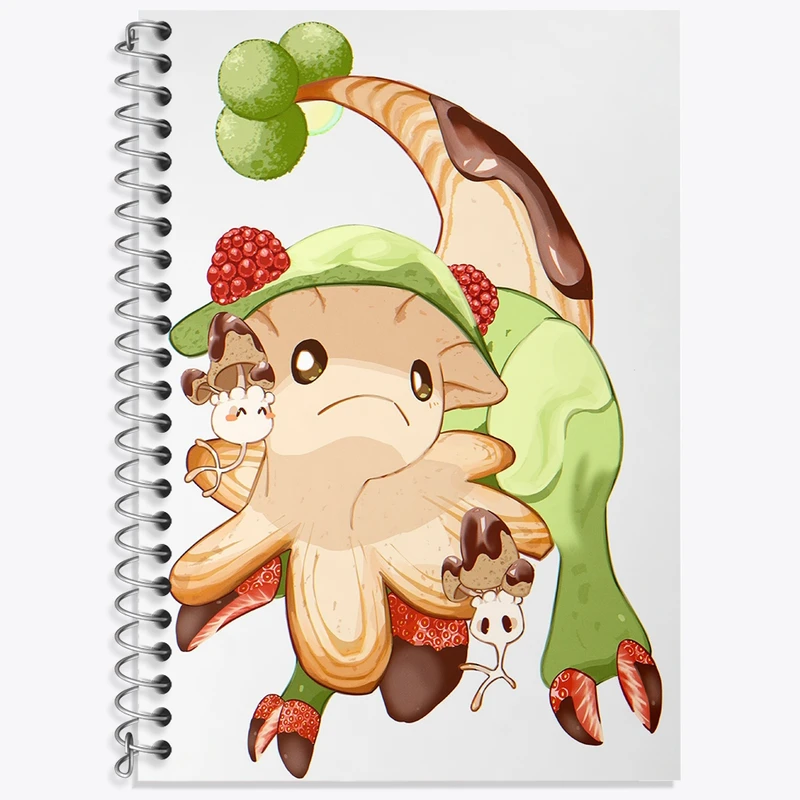 دفتر زبان 50 برگ خندالو مدل دو خط طرح بازی پوکمون (pokemon) کد 32721