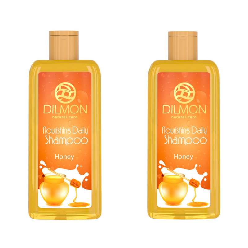 شامپو مو دیلمون مدل Honey Extract حجم 300 میلی لیتر بسته 2 عددی
