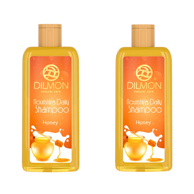 شامپو مو دیلمون مدل Honey Extract حجم 300 میلی لیتر بسته 2 عددی