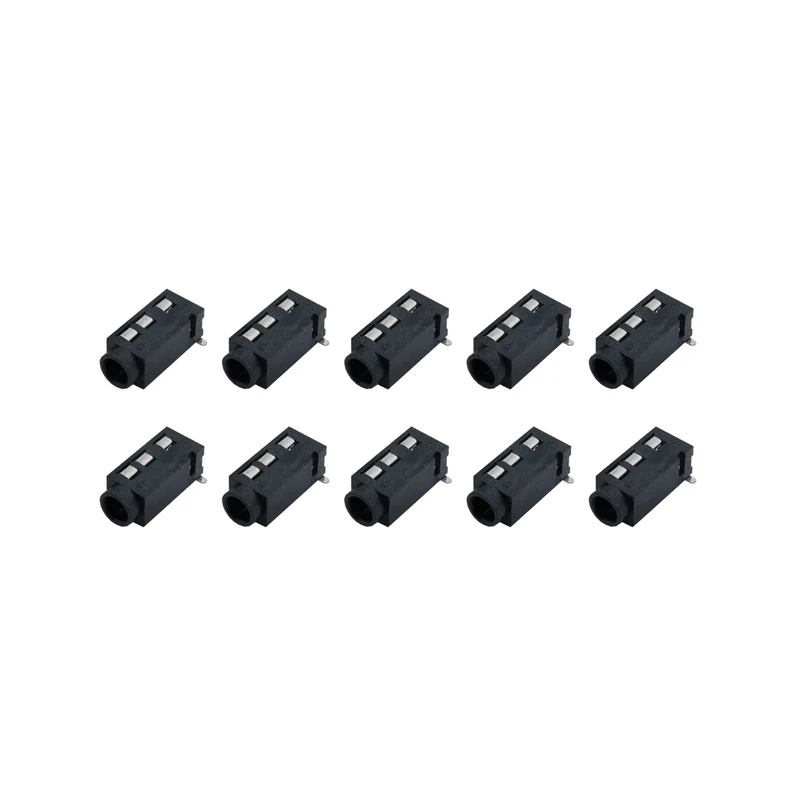 سوکت مادگی هدفون کد 3.5mm_aux_smd بسته 10 عددی 