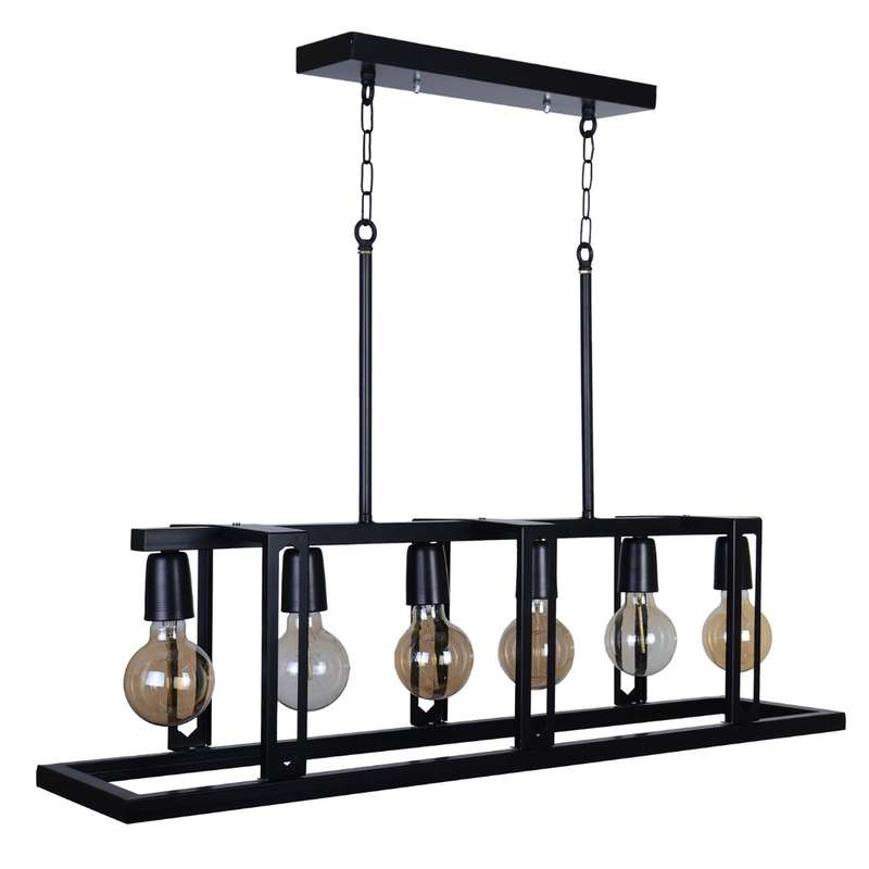 لوستر 6 شعله کد KB 123/6