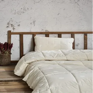 لحاف کتان باکس مدل 01 تک نفره سایز 155x215 سانتی متر