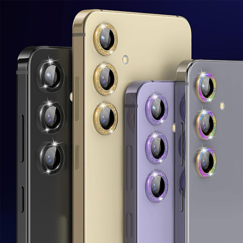 محافظ لنز دوربین فلزی مسیر مدل Glitter مناسب برای گوشی موبایل سامسونگ Galaxy A55