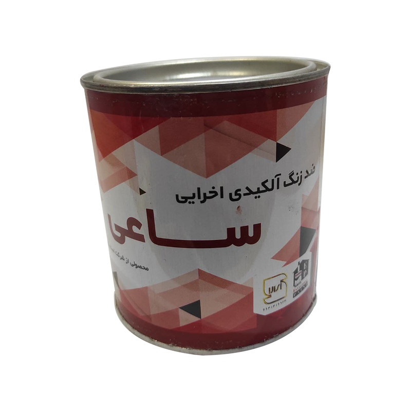 ضد زنگ آلکیدی اخرایی ساعی مدل S-1 حجم 1 لیتر