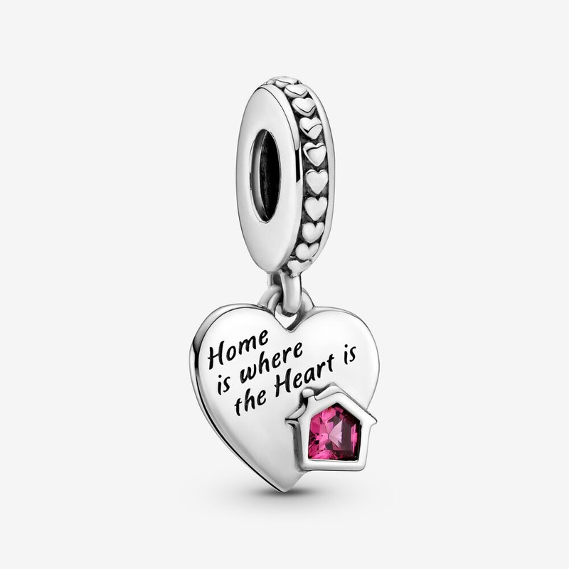 آویز گردنبند نقره زنانه پاندورا مدل Love My Home Heart