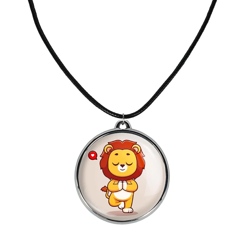 گردنبند خندالو مدل حیوانات بامزه شیر کد 2945029439