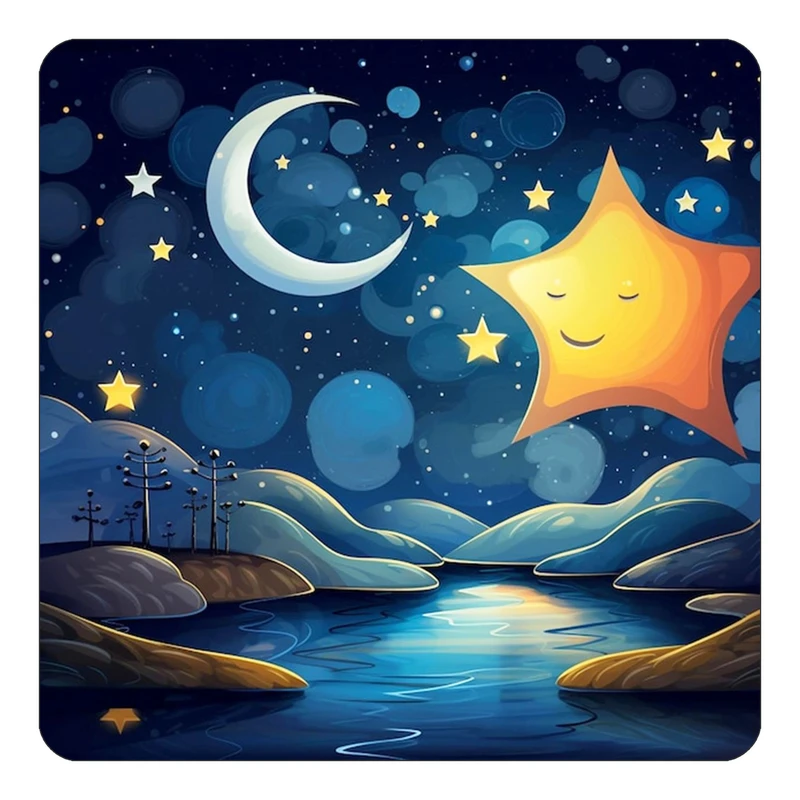 مگنت کاکتی طرح ماه و ستاره مدل mp52643