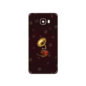 MAHOOT Gramophone Nostalgia Cover Sticker for Samsung Galaxy C7