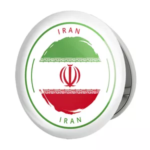 آینه جیبی خندالو طرح پرچم ایران مدل تاشو کد 20516 