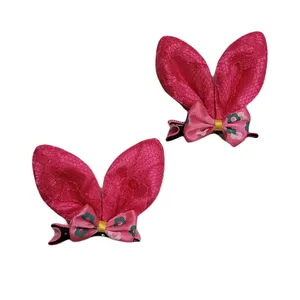 گیره مو دخترانه مدل گوش خرگوشی ایستاده بسته 2 عددی 