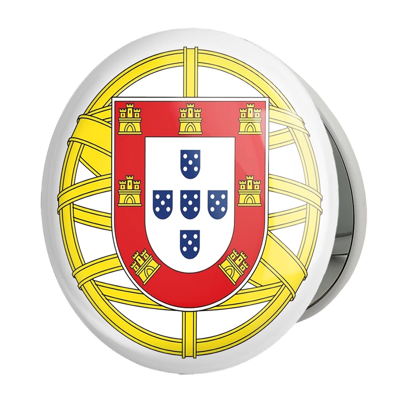 آینه جیبی خندالو طرح پرچم پرتغال مدل تاشو کد 20545 