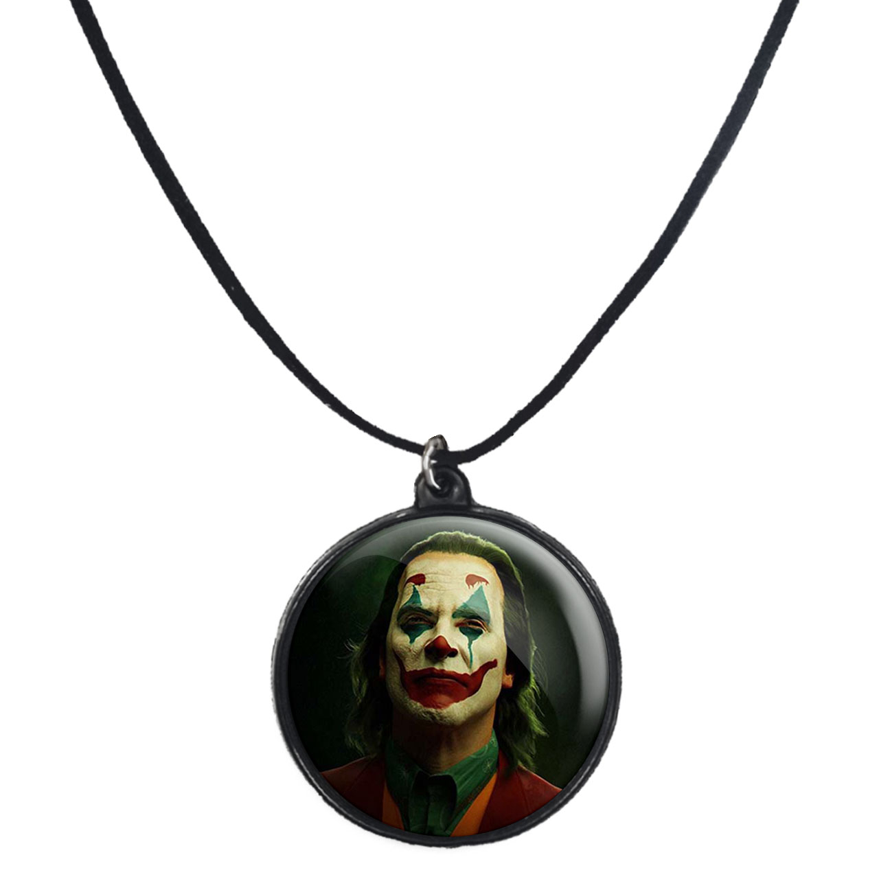گردنبند پرمانه طرح جوکر کد pmb.7966 مدل دو طرفه