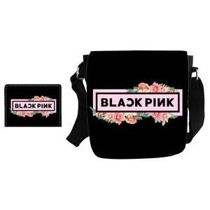 کیف رودوشی مدل گروه موسیقی Black Pink کد KP250 به همراه جاکارتی