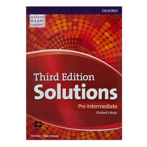 کتاب Solutions Pre-Intermediate Third Edition اثر Tim Falla Paul A Davies انتشارات سپاهان