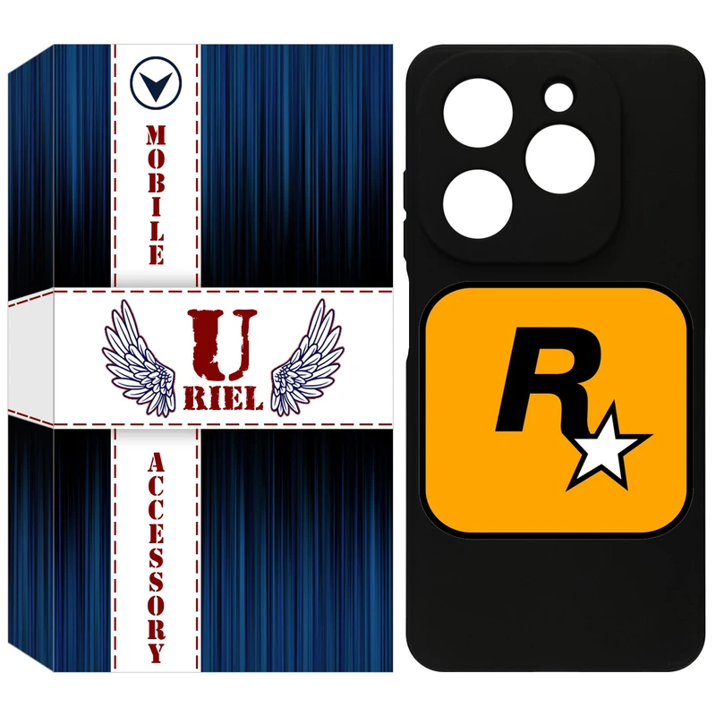 کاور یوریل مدل KSH کد 54 طرح راک استار مناسب برای گوشی موبایل تکنو Spark 20 / Spark Go 2024