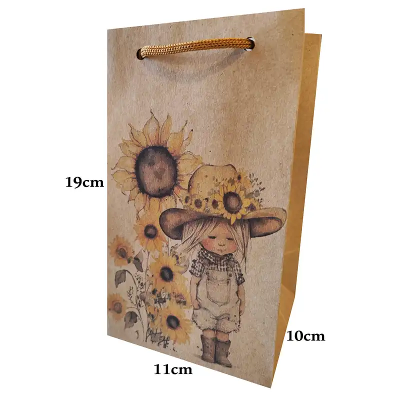 پاکت هدیه مدل دختر آفتابگردان