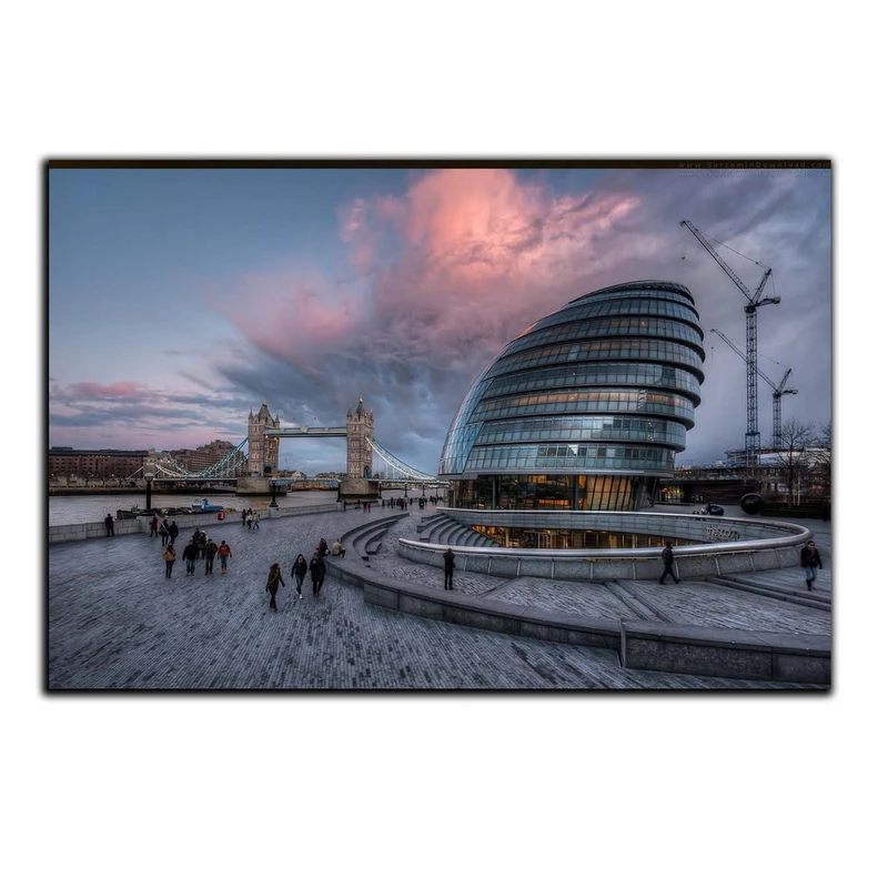 تابلو شاسی بکلیت طرح درونمای شهر لندن مدل SH-584