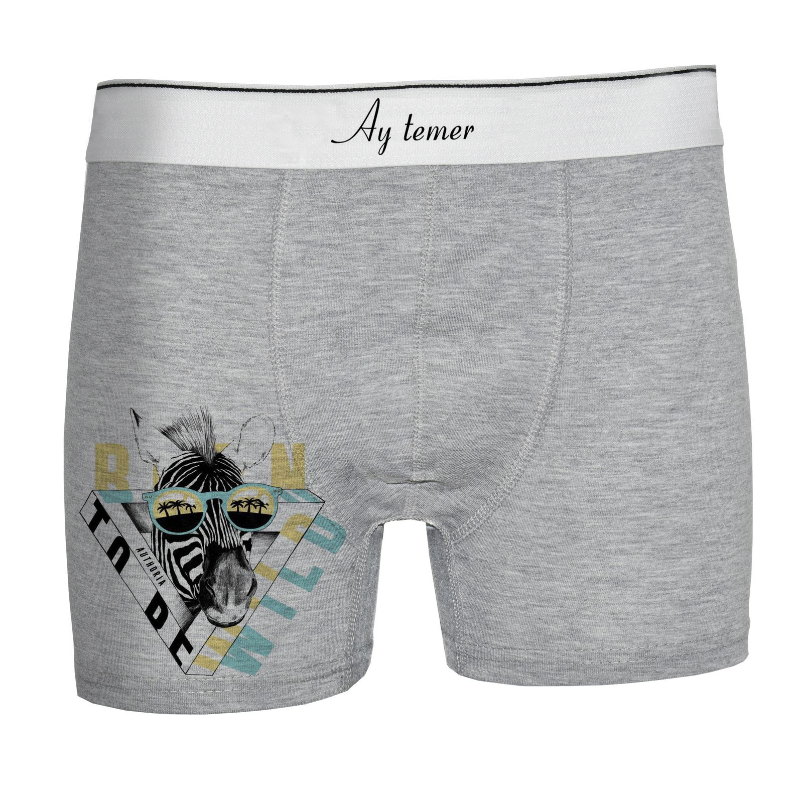 شورت مردانه آی تمر مدل گورخر کد 252 -  - 1