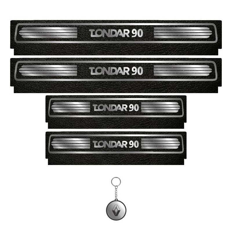 برچسب پارکابی خودرو لندمون کد LM090 MS مناسب برای تندر 90 مجموعه 4 عددی به همراه جاکلیدی