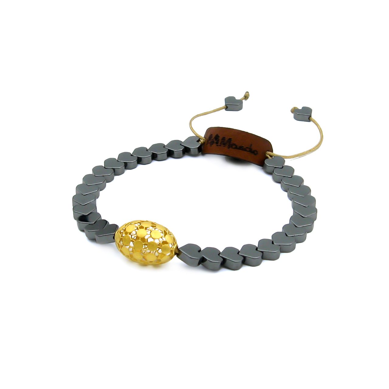 دستبند طلا 18 عیار زنانه مانچو مدل قلب کد bfg215 -  - 3