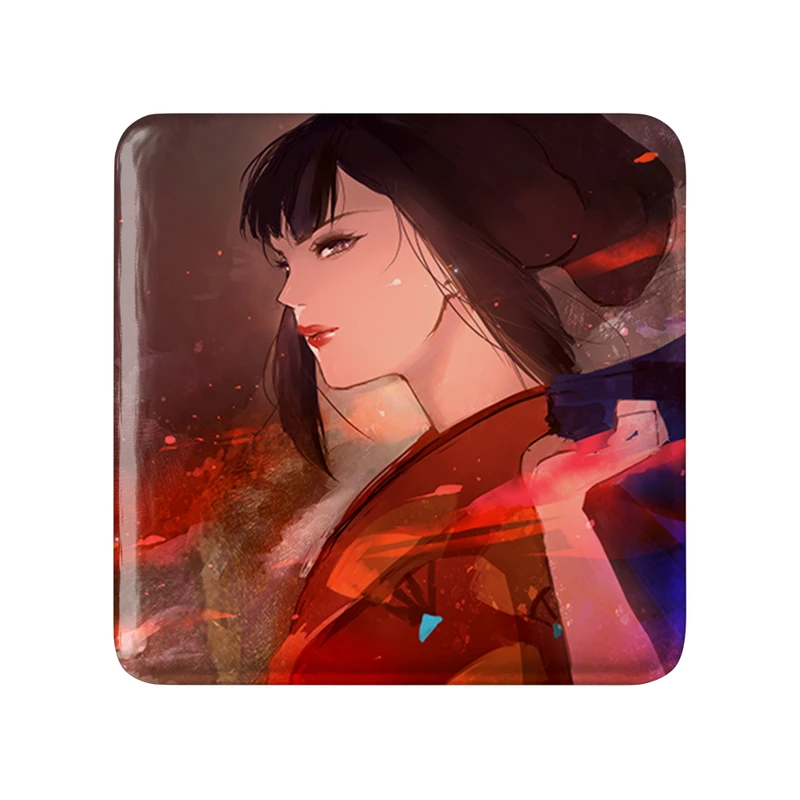 مگنت خندالو طرح ابوشی انیمه پرنسس مونونوکه مدل مربعی کد 34074