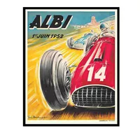پوستر مدل مسابقه اتومبیل‌رانی-گرند پری البی 