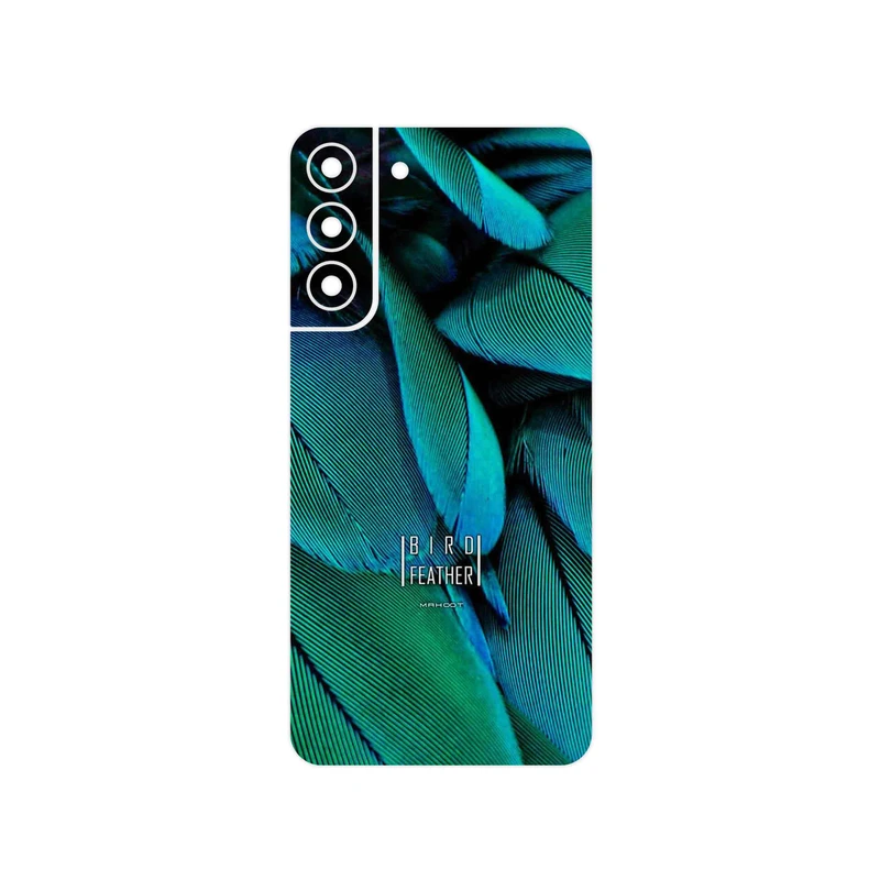 برچسب پوششی ماهوت مدل Green Feather مناسب برای گوشی موبایل سامسونگ Galaxy S22 Plus 5G