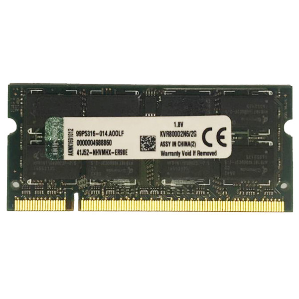 رم لپ تاپ DDR2 تک کاناله 800 مگاهرتز CL6 کینگستون مدل KVR800D2N6 ظرفیت 2 گیگابایت