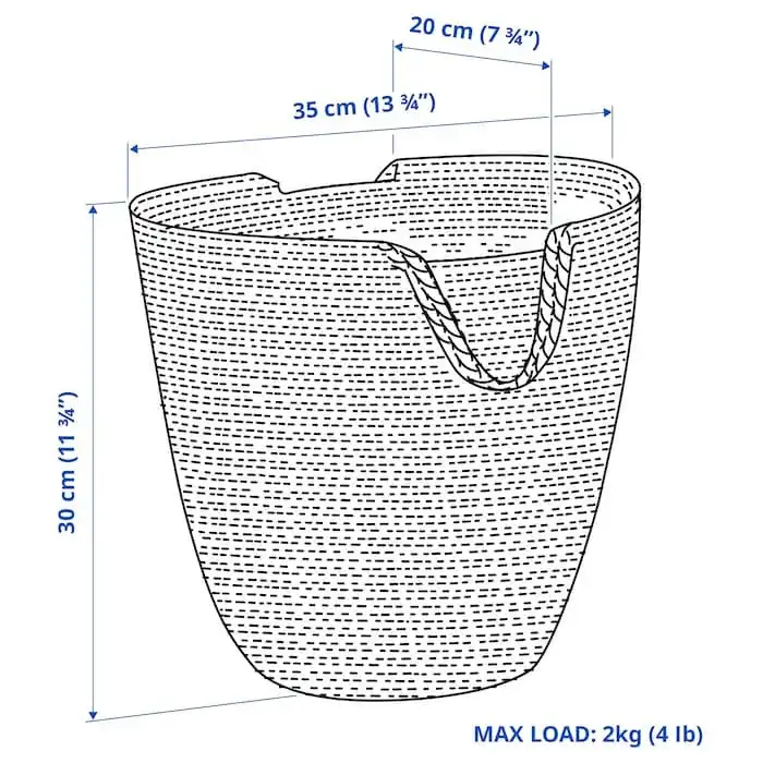 سبد حصیری ایکیا مدل 88812020